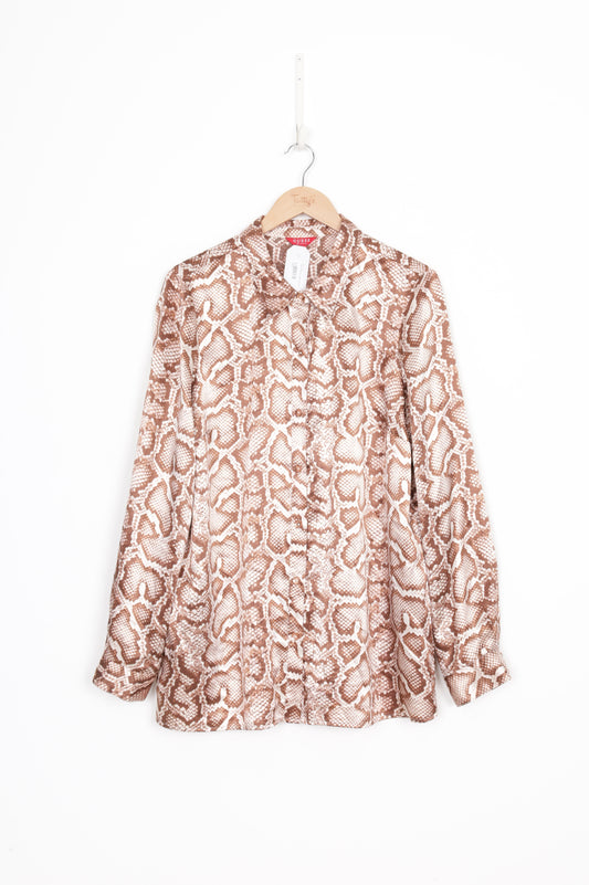 Guess Womens Beige Shirt Size XL