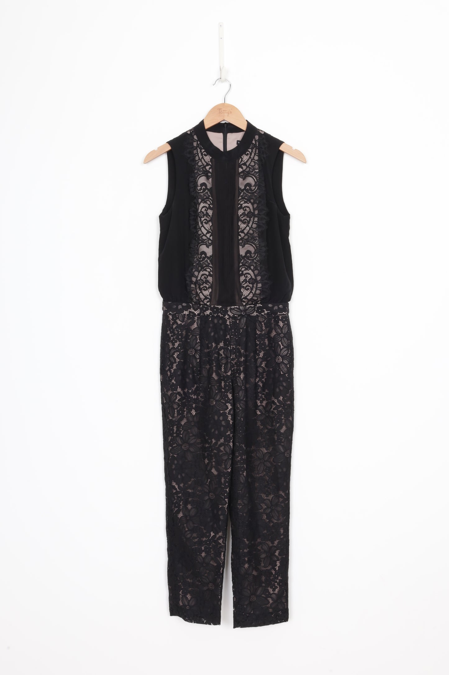 Karen Millen Womens Black Jumpsuit Size 8