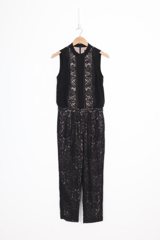 Karen Millen Womens Black Jumpsuit Size 8