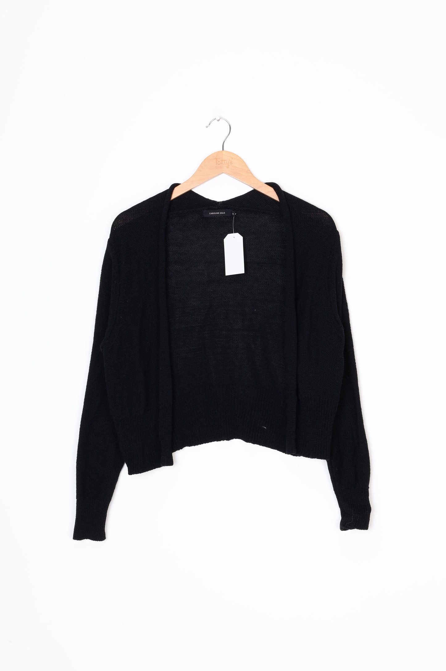 Caroline Sills Womens Black Cardigan Size M