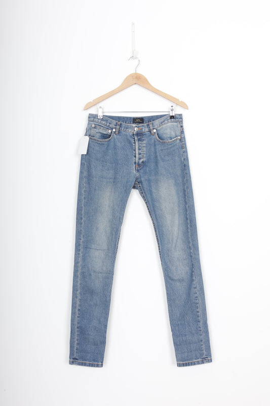 A.P.C Mens Blue Jeans Size W 30