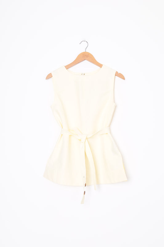 Soeur Womens Yellow Top Size 38