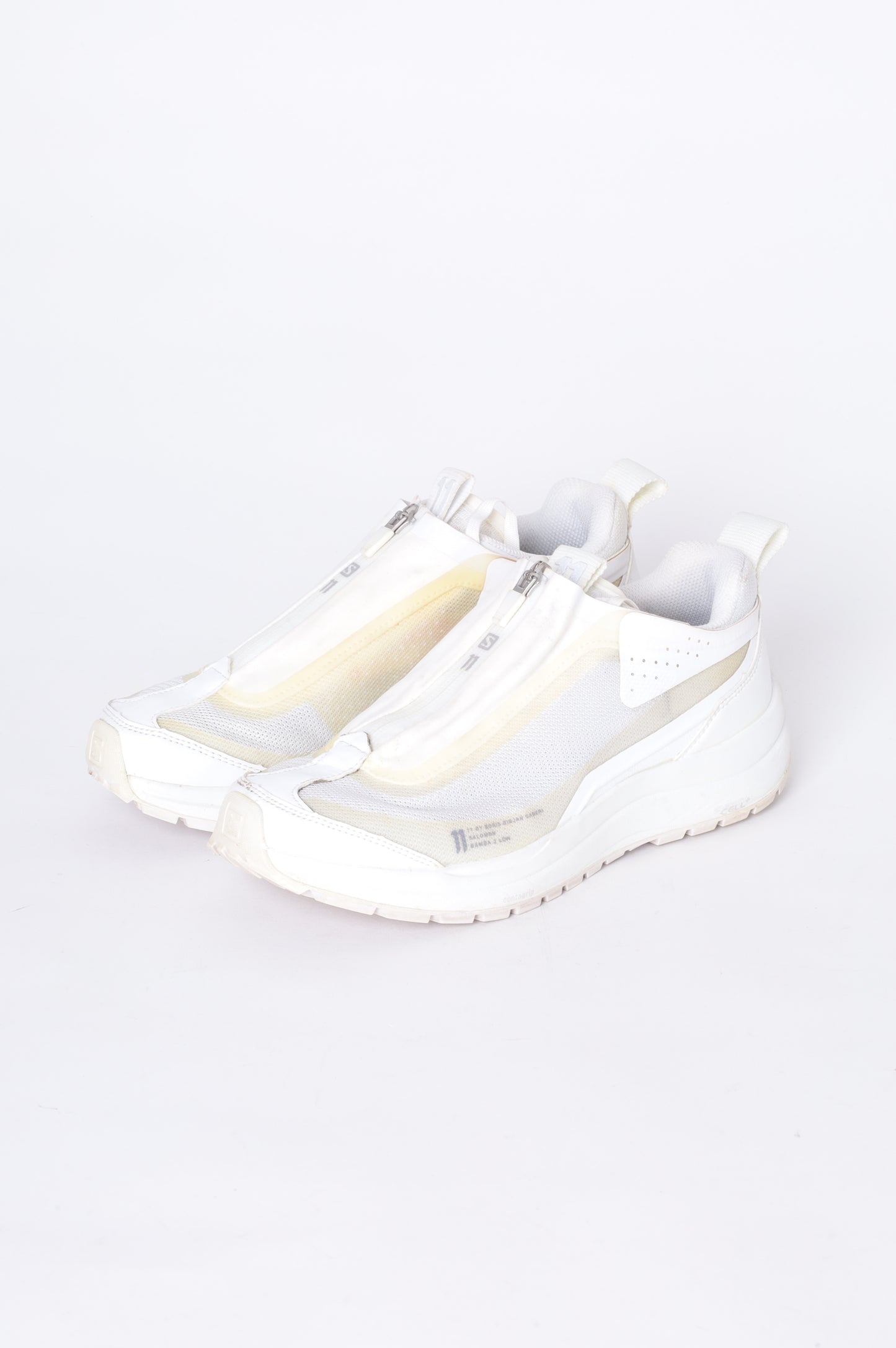 11 by Boris Bidjan x Salomon Unisex White Sneakers Size EU 41