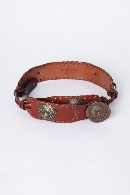 Henry Beguelin Womens Brown Belt Size XS