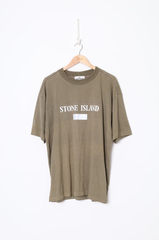 Stone Island Mens Green T-shirt Size XXL