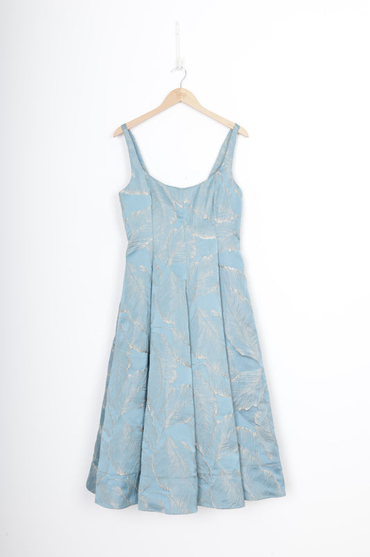 Caitlin Crisp Womens Blue Dress Size 12