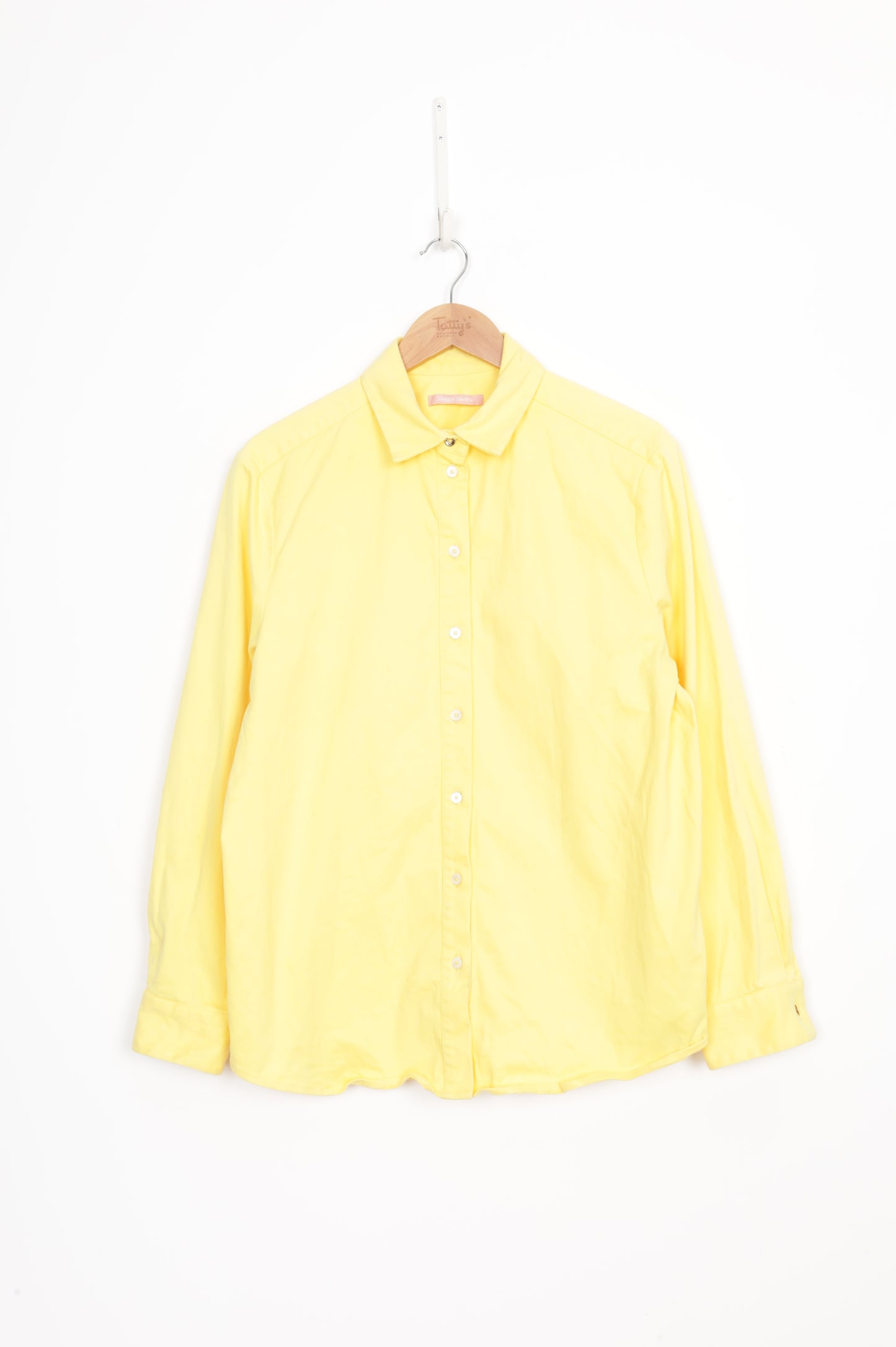 Maggie Marilyn Womens Yellow Shirt Size 12