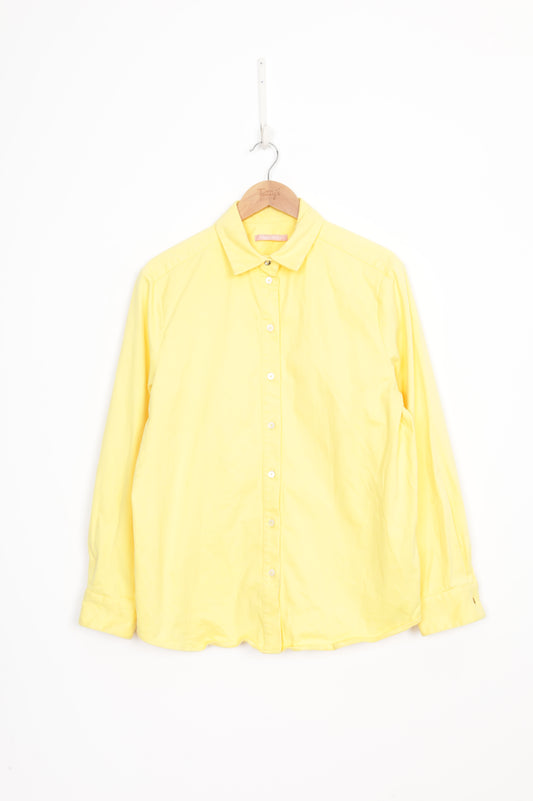 Maggie Marilyn Womens Yellow Shirt Size 12