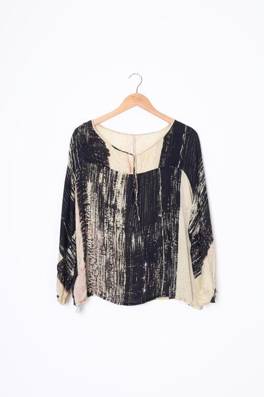 Babette Womens Beige Top Size L