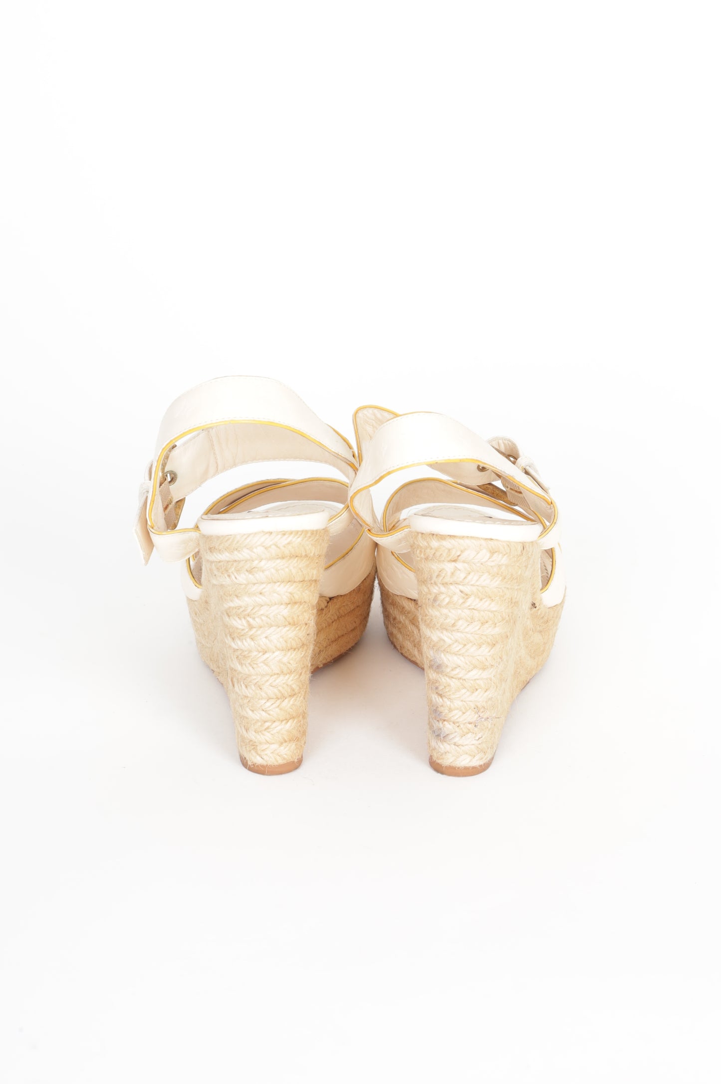 Louis Vuitton Womens Cream Heels Size EU 39