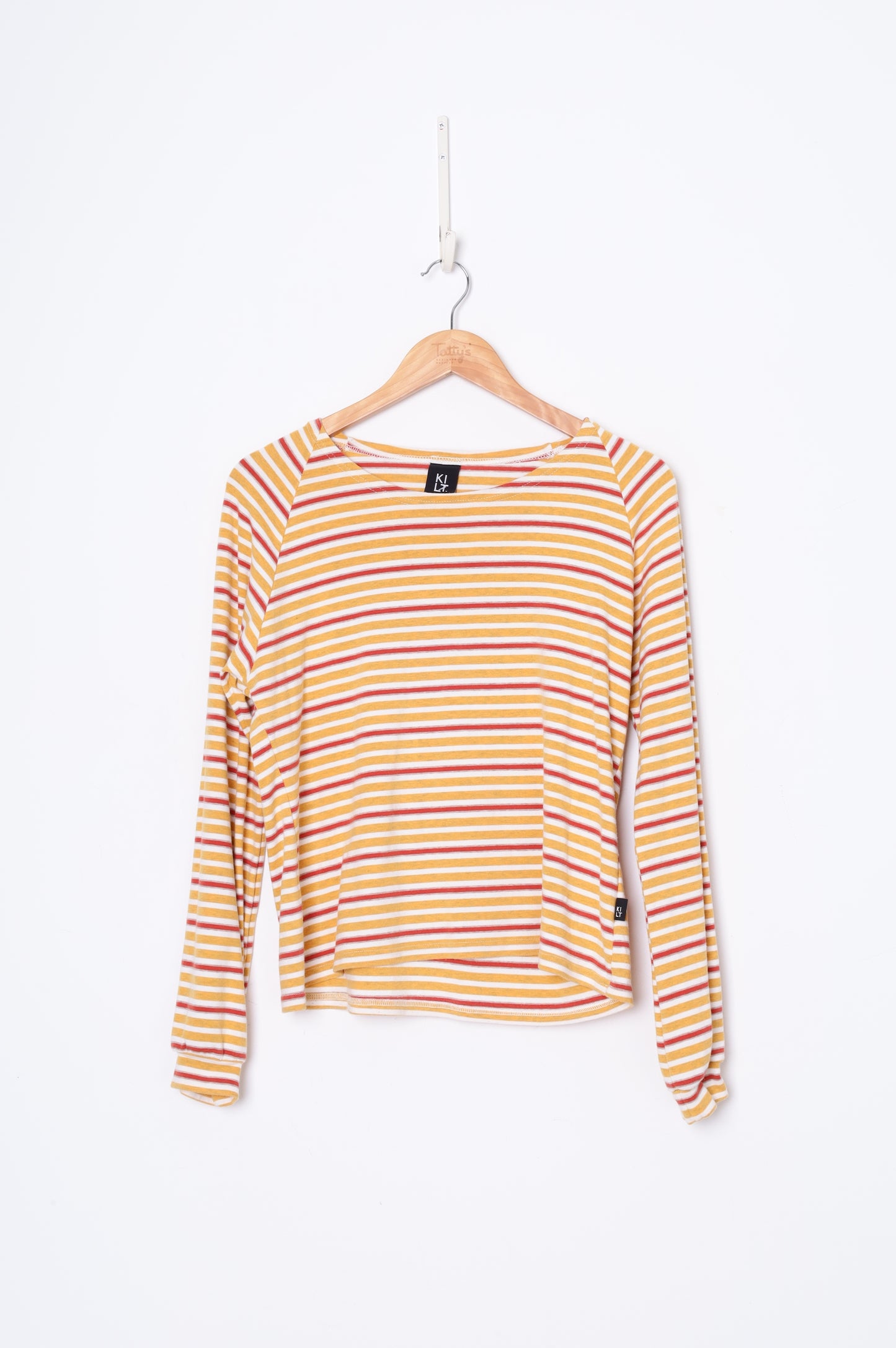 Kilt Womens Orange T-shirt Size 10
