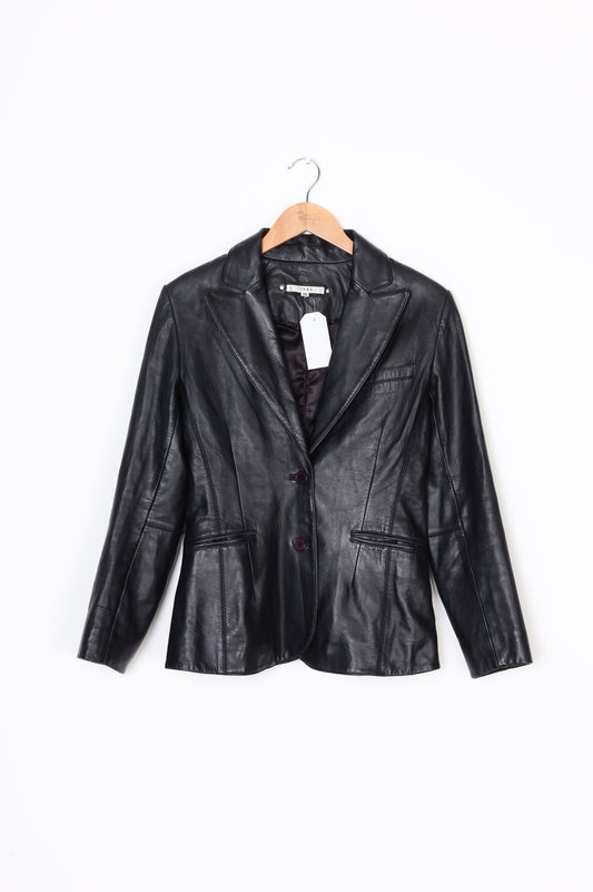 tara Womens Black Blazer Size 36