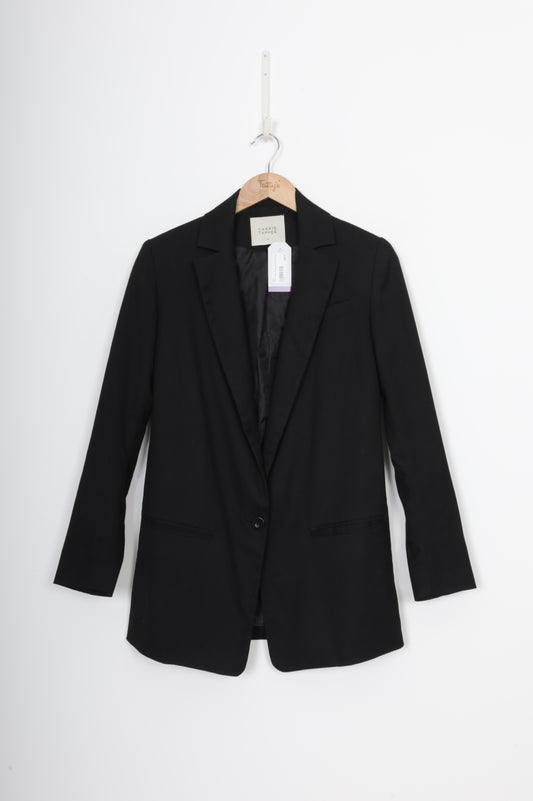 Harris Tapper Womens Black Blazer Size 4