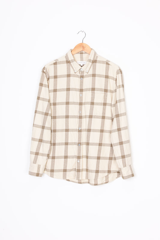 Assembly Label Mens Beige Shirt Size L