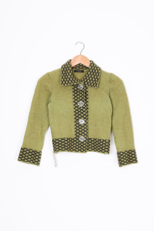McDonald New Zealand Womens Green Cardigan Size XS