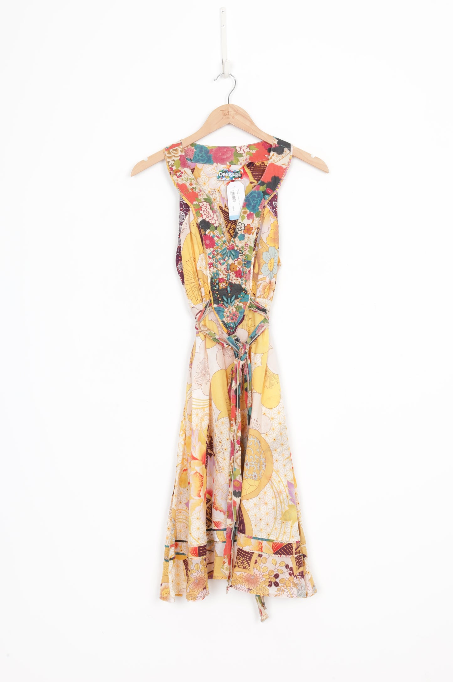 Desigual Womens Yellow Dress Size 42