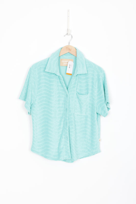 Araminta James Womens Blue Shirt Size S