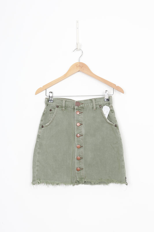 Oneteaspoon Womens Green Mini Skirt Size W 26