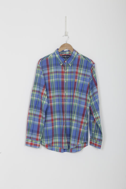 Ralph Lauren Mens Blue Shirt Size XL