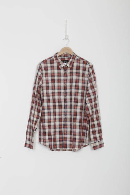 A.P.C.  Mens Red Shirt Size XL