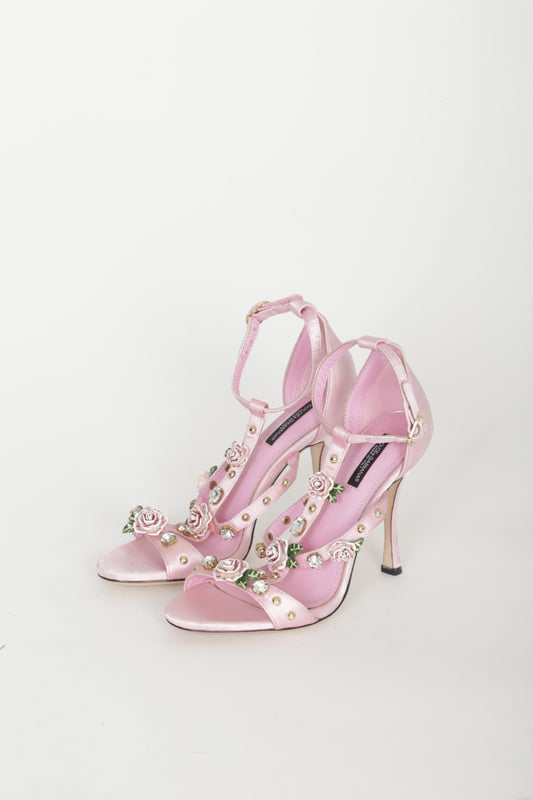 Dolce & Gabbana Womens Pink Heels Size EU 38