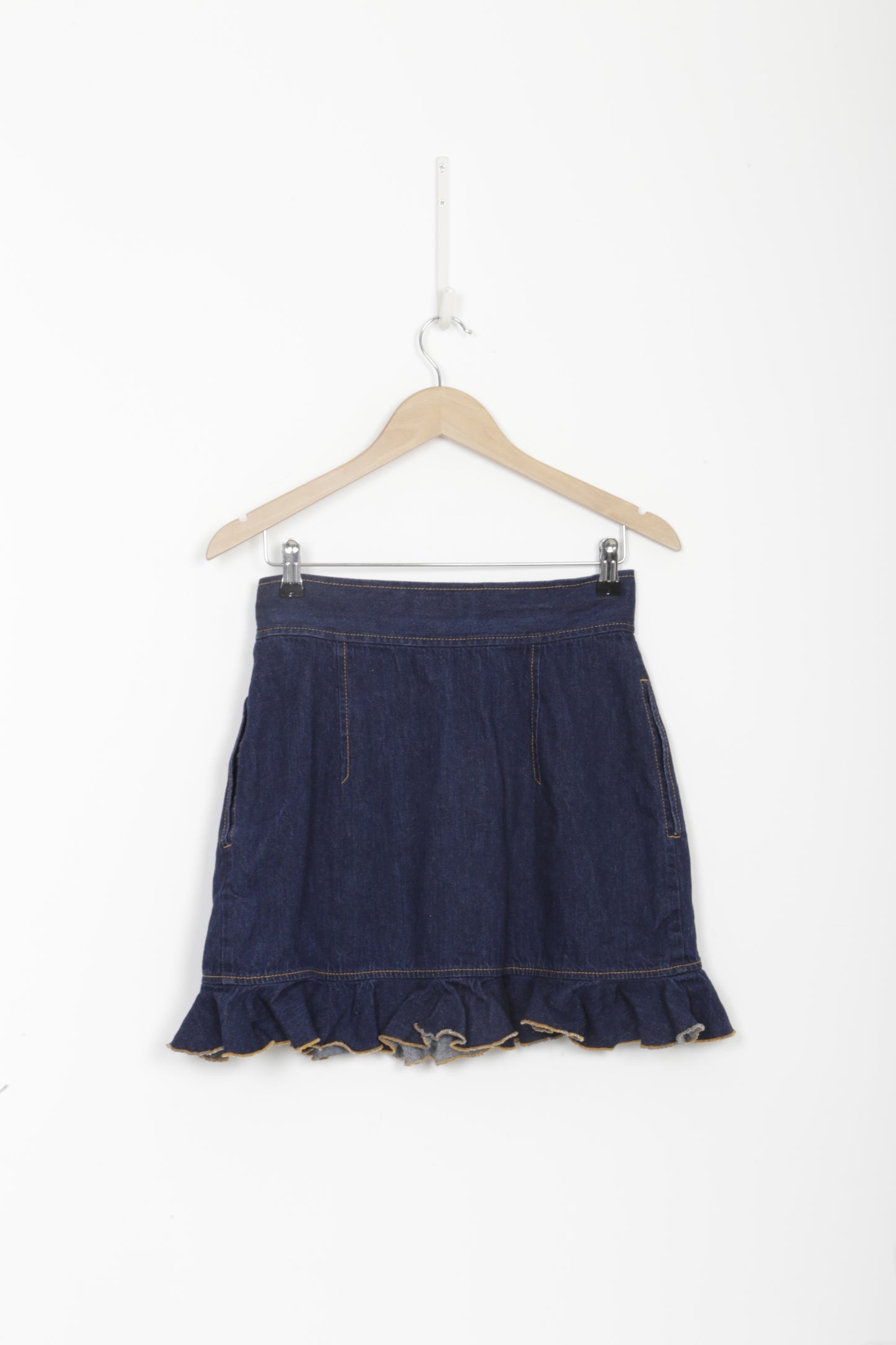 Karen Walker Womens Blue Mini Skirt Size 8